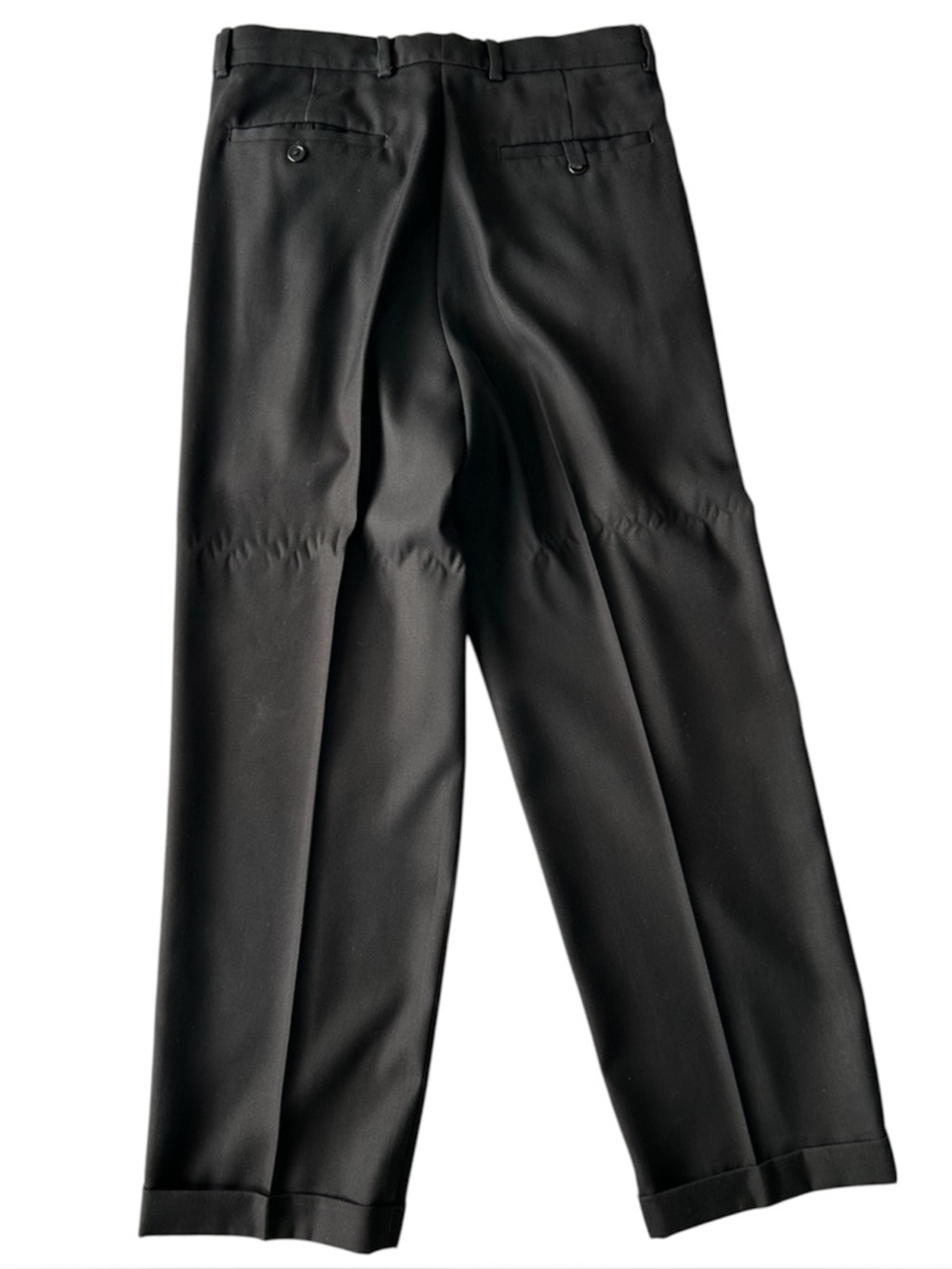 Perry Ellis Men’s Black Cuffed Leg Dress Pants Size 30/30 - NWOT - Picture 11 of 15